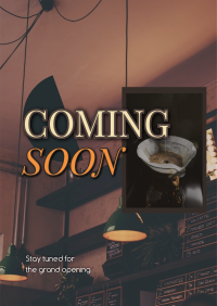 Cafe Opening Soon Poster Design