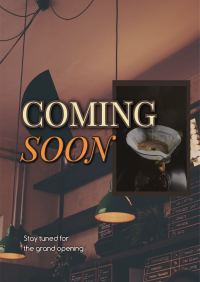 Cafe Opening Soon Poster Image Preview