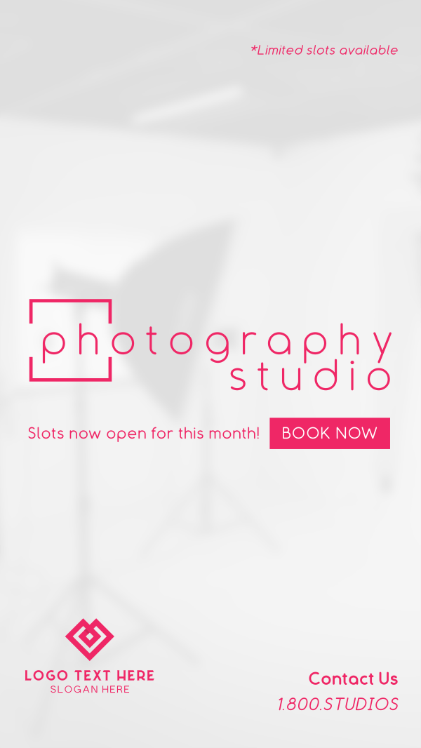 Sleek Photography Studio Instagram Story Design Image Preview