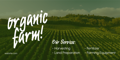 Organic Farming Twitter post Image Preview