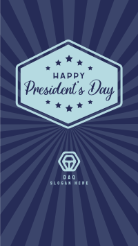Happy Presidents Day Facebook Story Design