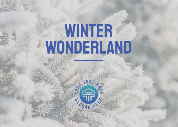 Winter Wonderland Postcard Design Image Preview