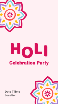 Holi Get Together Facebook story Image Preview