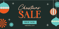 Ornamental Christmas Sale Twitter Post Design