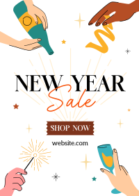 New Year Sale Poster Image Preview