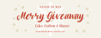 Merry Giveaway Announcement Facebook cover Image Preview