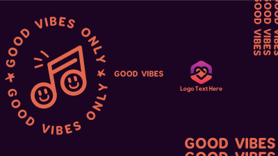 Good Vibes Happy Note YouTube Banner