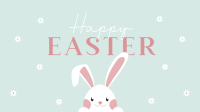 Peeking Easter Bunny Video Image Preview