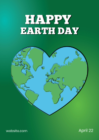 Heart-shaped Earth Poster Image Preview