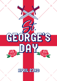 St. George's Cross Poster Design