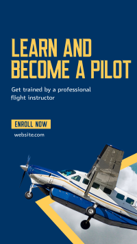 Flight Training Program Facebook story Image Preview