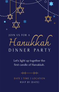 Beautiful Hanukkah Invitation | BrandCrowd Invitation Maker