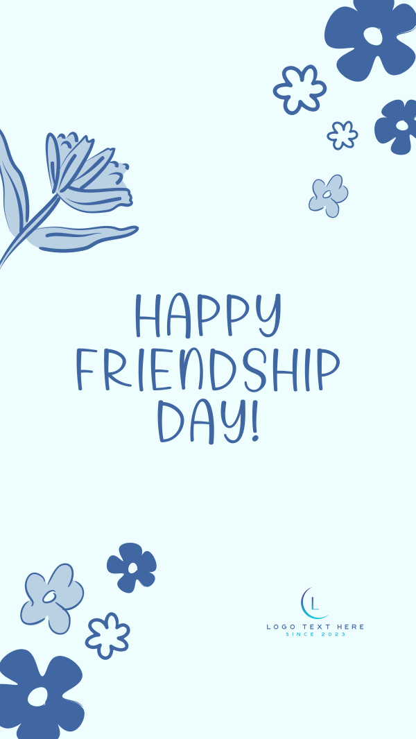 Floral Friendship Day Instagram Story Design Image Preview