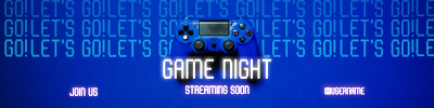 Game Night Console Twitch banner Image Preview