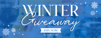 Winter Snowfall Giveaway Facebook cover Image Preview