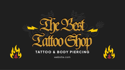 Tattoo & Piercings Facebook event cover Image Preview