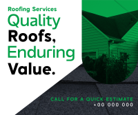 Minimalist Roofing Services Facebook Post Preview