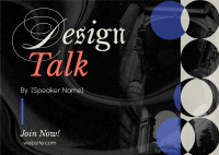 Modern Design Talk Postcard Design