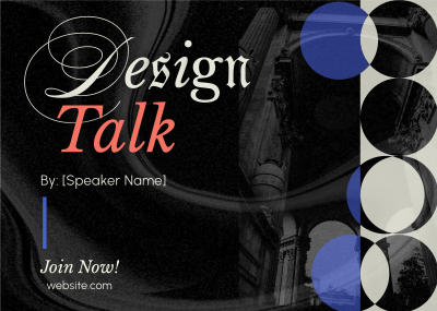 Modern Design Talk Postcard Image Preview