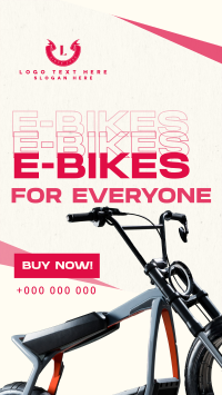 Minimalist E-bike  TikTok video Image Preview