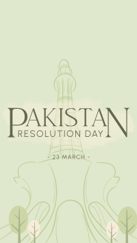Pakistan Day Landmark Instagram story Image Preview