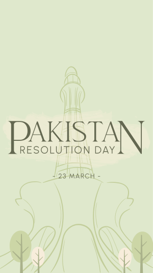 Pakistan Day Landmark Instagram story Image Preview