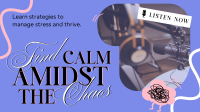 Find Calm Podcast Facebook Event Cover Design