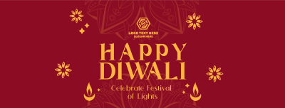 Happy Diwali Greeting Facebook cover Image Preview