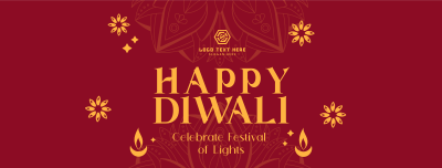 Happy Diwali Greeting Facebook cover Image Preview