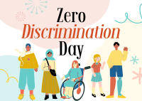 Zero Discrimination Postcard Image Preview