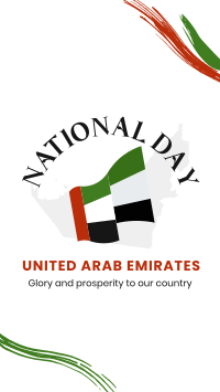 National UAE Flag Facebook Story Design