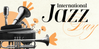 Modern International Jazz Day Twitter post Image Preview