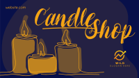 Line Candle Facebook Event Cover Design