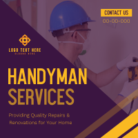 Handyman Services Linkedin Post Design