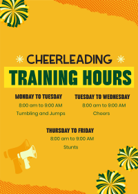 Cheerleading Training Schedule Poster Preview