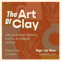 Clay Art Workshop Instagram Post Preview