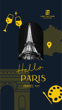 Paris Holiday Travel  Instagram story Image Preview