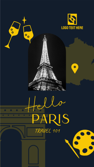 Paris Holiday Travel  Instagram story Image Preview