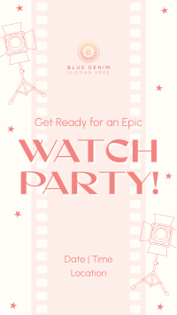 Quirky Watch Party Instagram Reel Image Preview