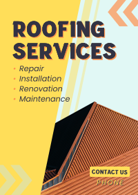 Expert Roofing Services Poster Design