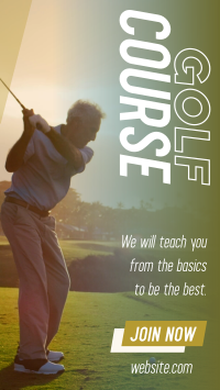 Golf Course Facebook Story Design