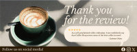 Minimalist Coffee Shop Review Facebook Cover Design