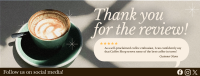 Minimalist Coffee Shop Review Facebook Cover Image Preview