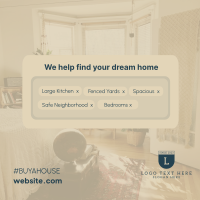 What's Your Dream Home Instagram Post Image Preview