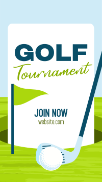 Simple Golf Tournament Instagram Reel Design