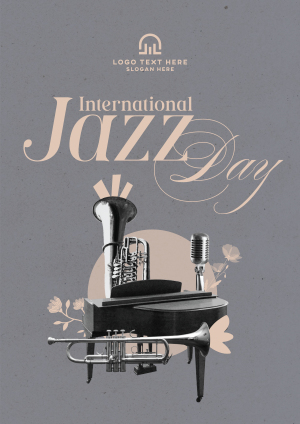 Modern International Jazz Day Flyer Image Preview