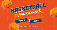 Basketball Game Tournament Facebook Ad Design