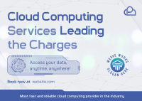 Cloud Computing Services Postcard Image Preview