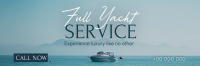 Serene Yacht Services Twitter Header Design