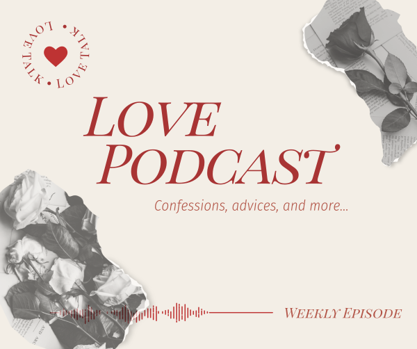 Love Podcast Facebook Post Design Image Preview